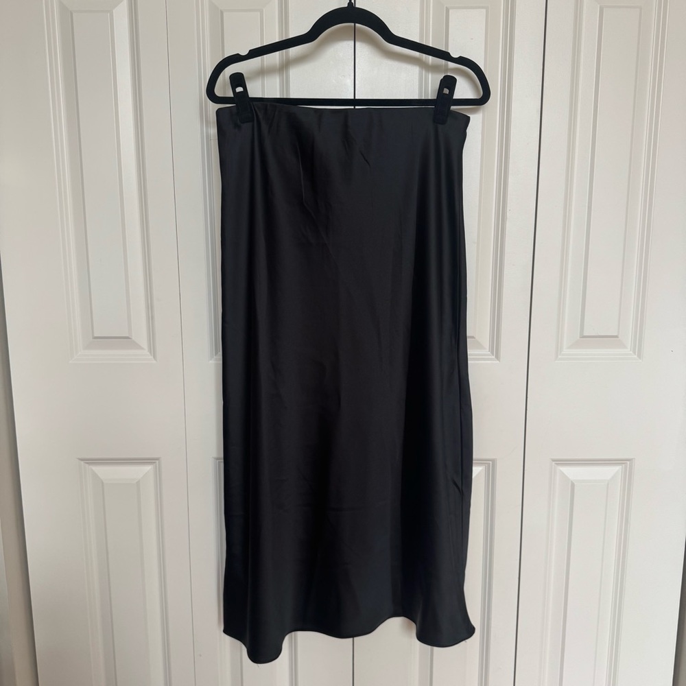 Mango Black Women's Midi Skirt NWT